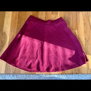 Maroon skater skirt